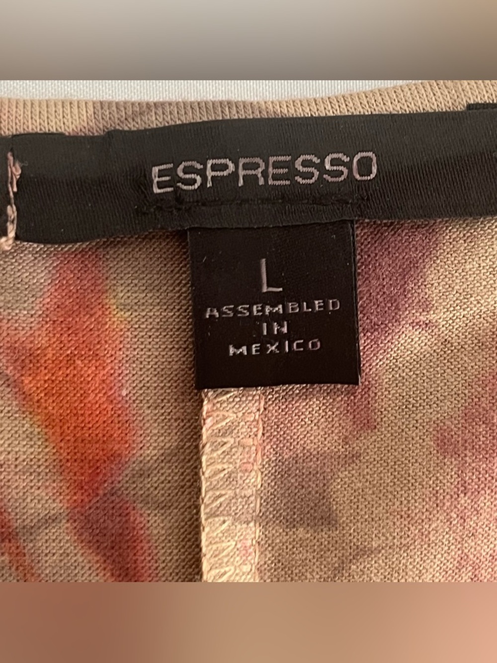Espresso Floral Flutter Sleeve Studded Whimsical Boho Top L - Picture 3 of 10